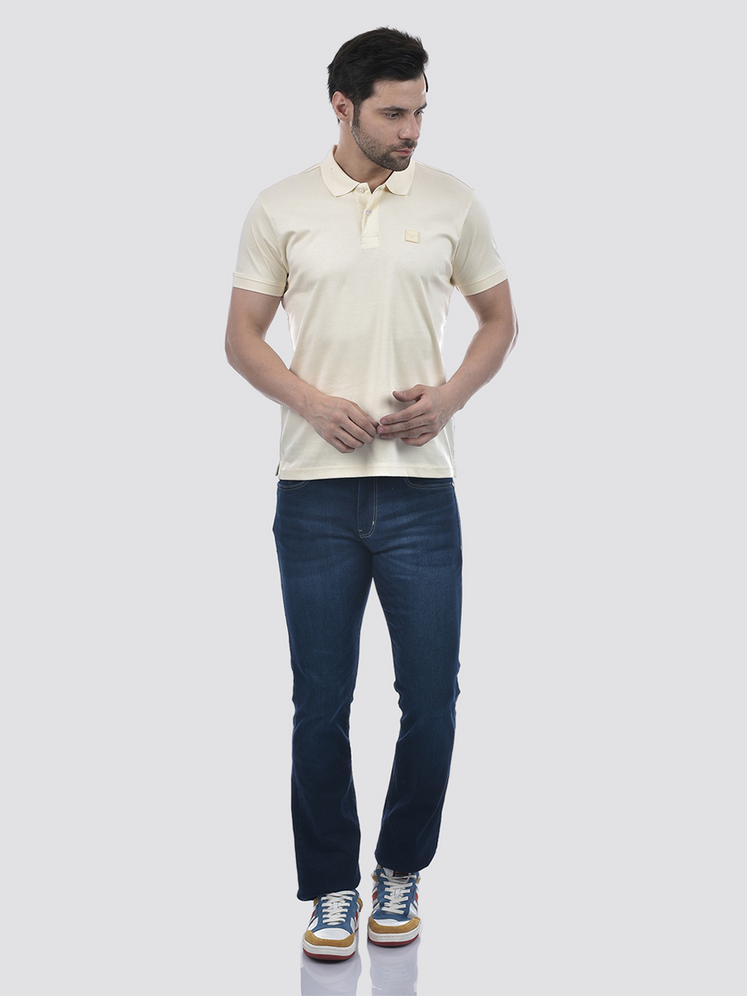 Numero Uno Men Solid Dark Blue Jeans